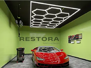 8' x 15' 11" - LED Hexagon Light Panel (15 Hexagons w/ Border)