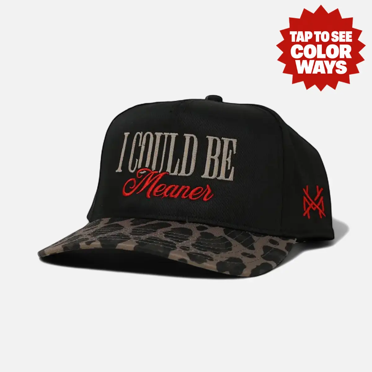 I Could Be Meaner Premium Snapback Hat