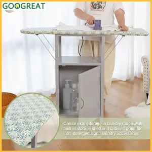 [GOOGREAT]Ironing Board With Storage Cabinet Ironing Tables And Cabinets Fashion Furniture