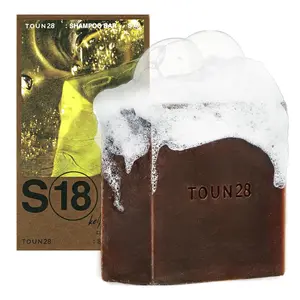 TOUN28 S18 Volumizing Natural Kelp Shampoo Bar for Hair Growth, Strengthening & Thickening Solid Shampoo Bar for All Hair Types, Vegan, Paraben Sulfate Cruelty-Free Soap