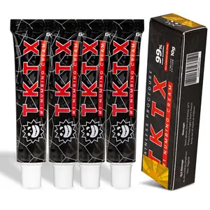TKTX Tattoo Numbing Cream (4 Pack) ,99% Very Strong,Relief Cream forTattoos,Waxing,Microneedling,Lecithin ExternalCream 10g