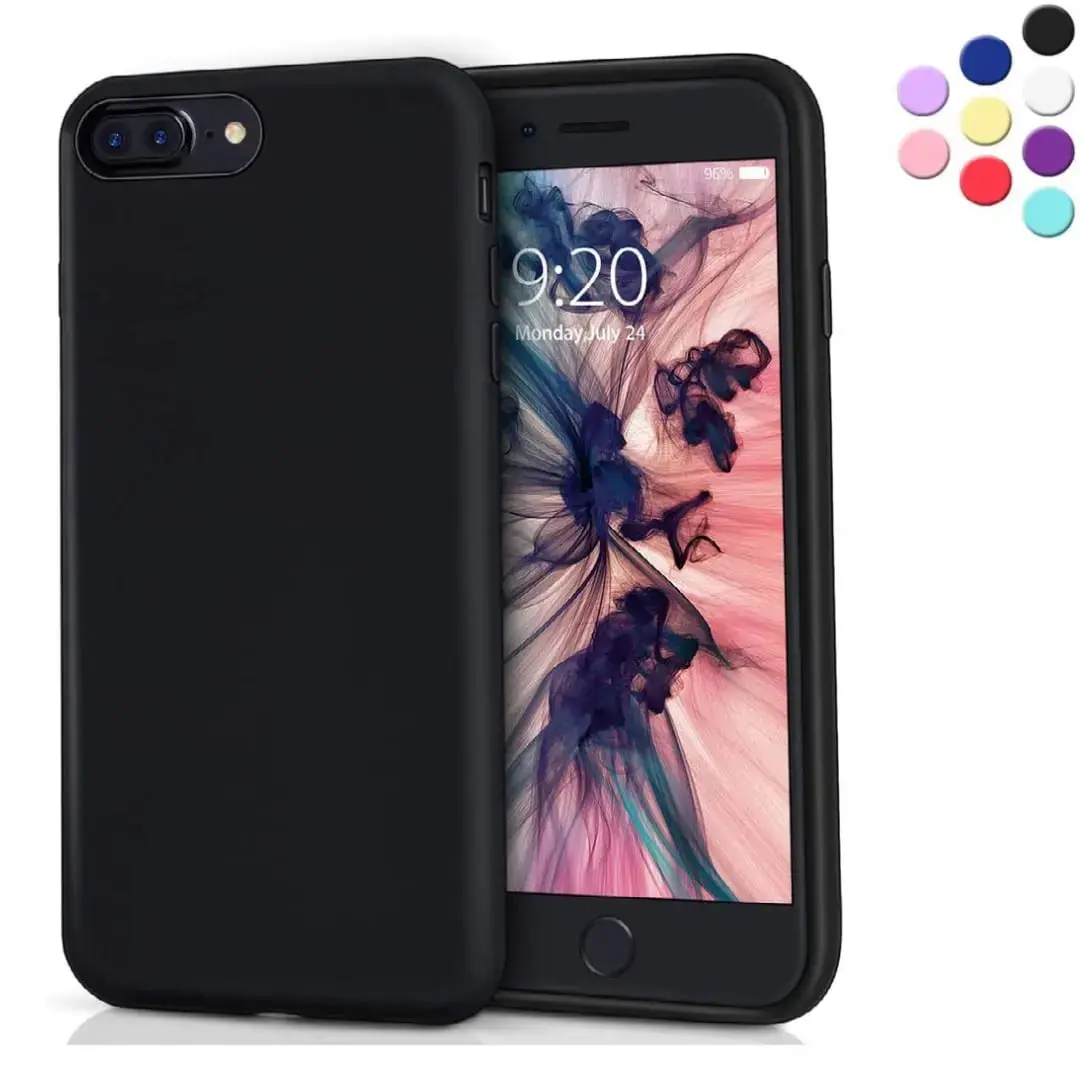 Entronix Case Designed for iPhone 8 Plus Silicone Case, Protection Shockproof Dustproof Anti-Scratch Case, Liquid Cover Protective Resistance
