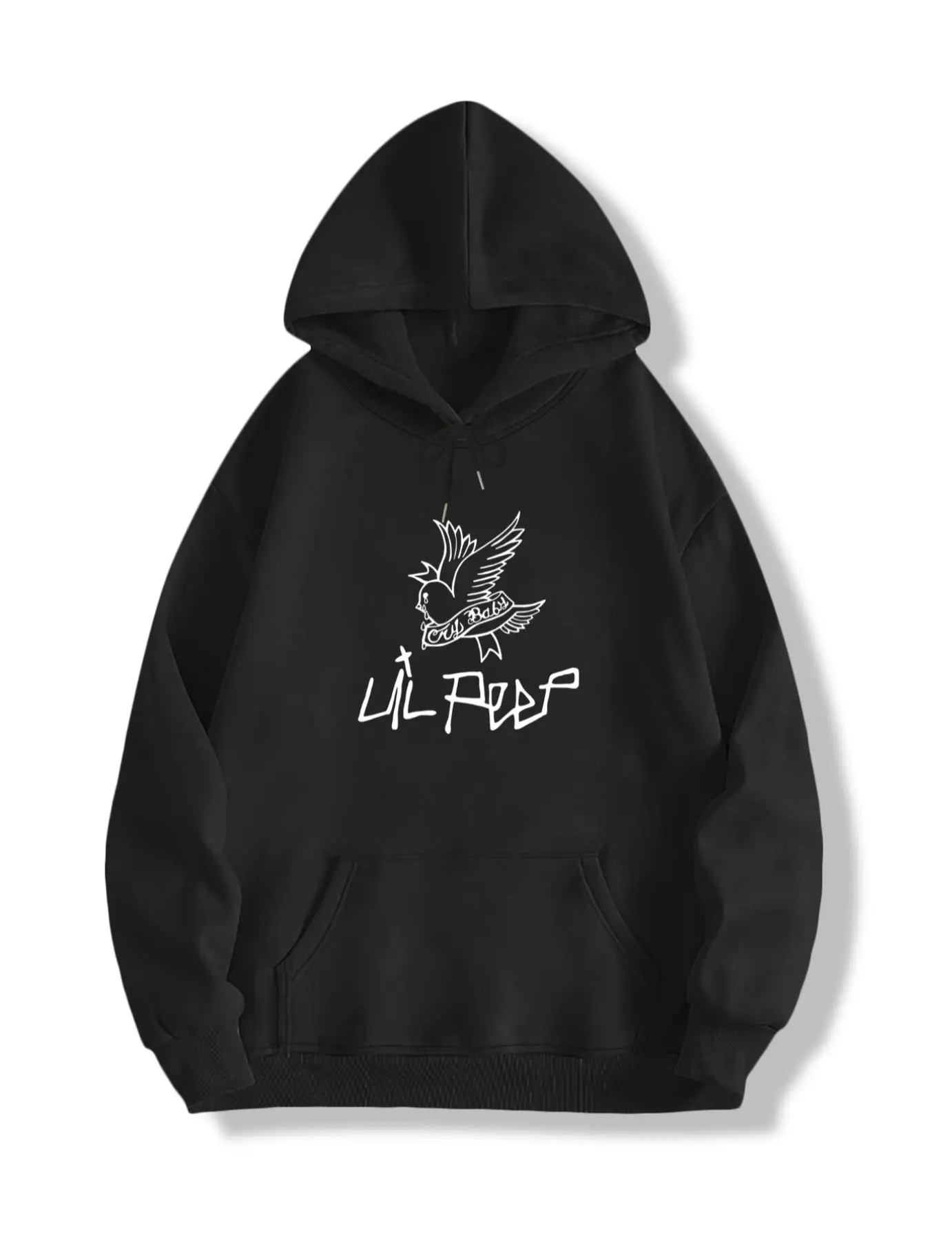 Unisex Men's Cartoon Graphic Print Longsleeves Drawstring Essentials Hoodie, Regular Fit Casual Pocket Hooded Essentials Sweatshirt Pullover Tops, Me