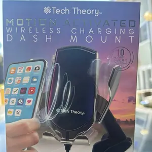 Motion activated wireless charging dash mount
