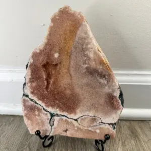 Pink Amethyst Druzy Slab | Unique “Crystal Steak” for Self-Love, Serenity & Heart Healing