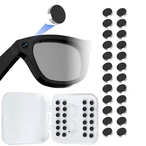 24Pcs LED Light Blocking Stickers Compatible with Ray-Ban Meta Wayfarer/Skyler/Headliner (Gen 2) & Oakley Meta HSTN Smart Glasses Accessories, Low-Tack Restickable Blackout LED Light Covers Sticker
