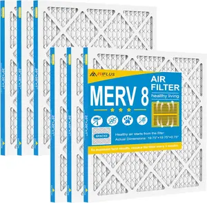 20x20x1 Air Filter,MERV 8,Furnace Air Filter for HVAC,Dust Defense-6packs by MIFLUS