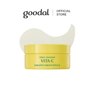 [GOODAL Official Shop] GOODAL Green Tangerine Vitamin C Eye Patches ALPHA | 25% Thicker Hydrogel Under Eye Patches | For Puffy Eyes and Dark Circles | 60 Patches