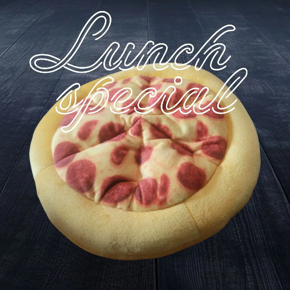 Pizza Dog Toy 10" Crinkly Squeaky Pizza Slice for Fun Playtime with Your Furry Friend Perfect for Pizza Night