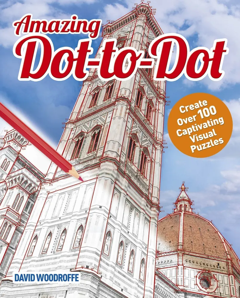 USED Book - Amazing Dot-To-Dot: Create Over 100 Captivating Visual Puzzles by Woodroffe, David (Paperback) - english