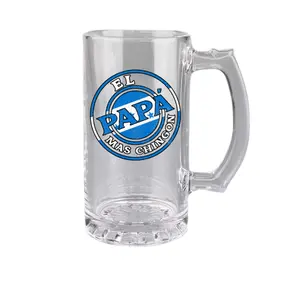 El Papá Mas Chingón Honduras Glass Beer Mug 16 oz. Honduras El Papá Mas Chingón Vaso Cervecero