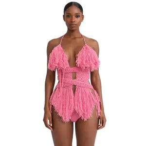 Hebe Crochet Monokini Colorblock