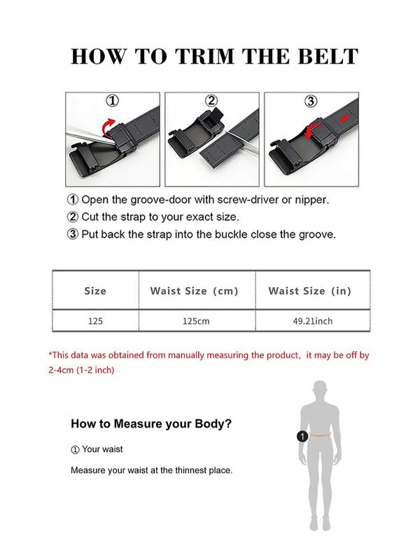 Men's Fashionable Plaid Pattern Buckles Belt, Casual Business Belt for Party, Daily Clothing Decor, Trendy All-match & Exquisite Belt for Birthday Gift, Artisan Leather Belt