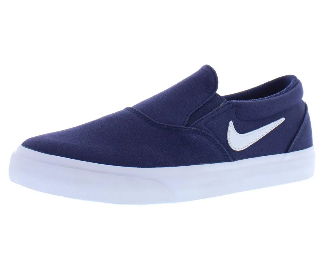NIKE SB Charge Slip-On Canvas Skate Shoes for Men and Women, Comfortable Low-Top Casual Everyday Footwear