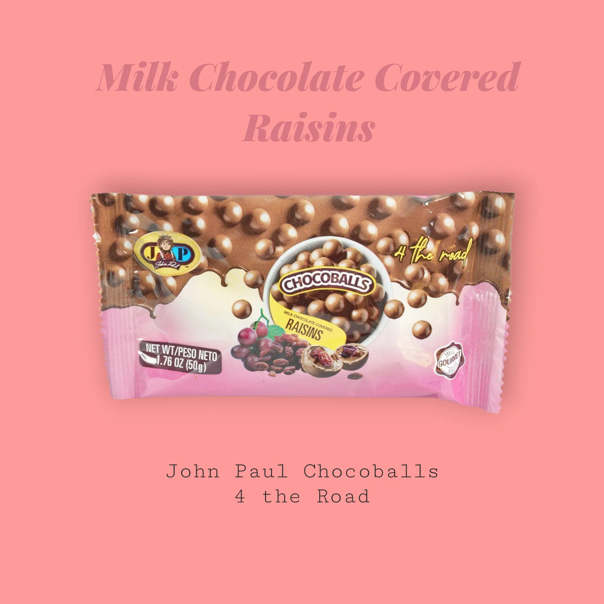 JP ChocoBalls Raisins — Milk Chocolate · 4 the Road (3-Pack)