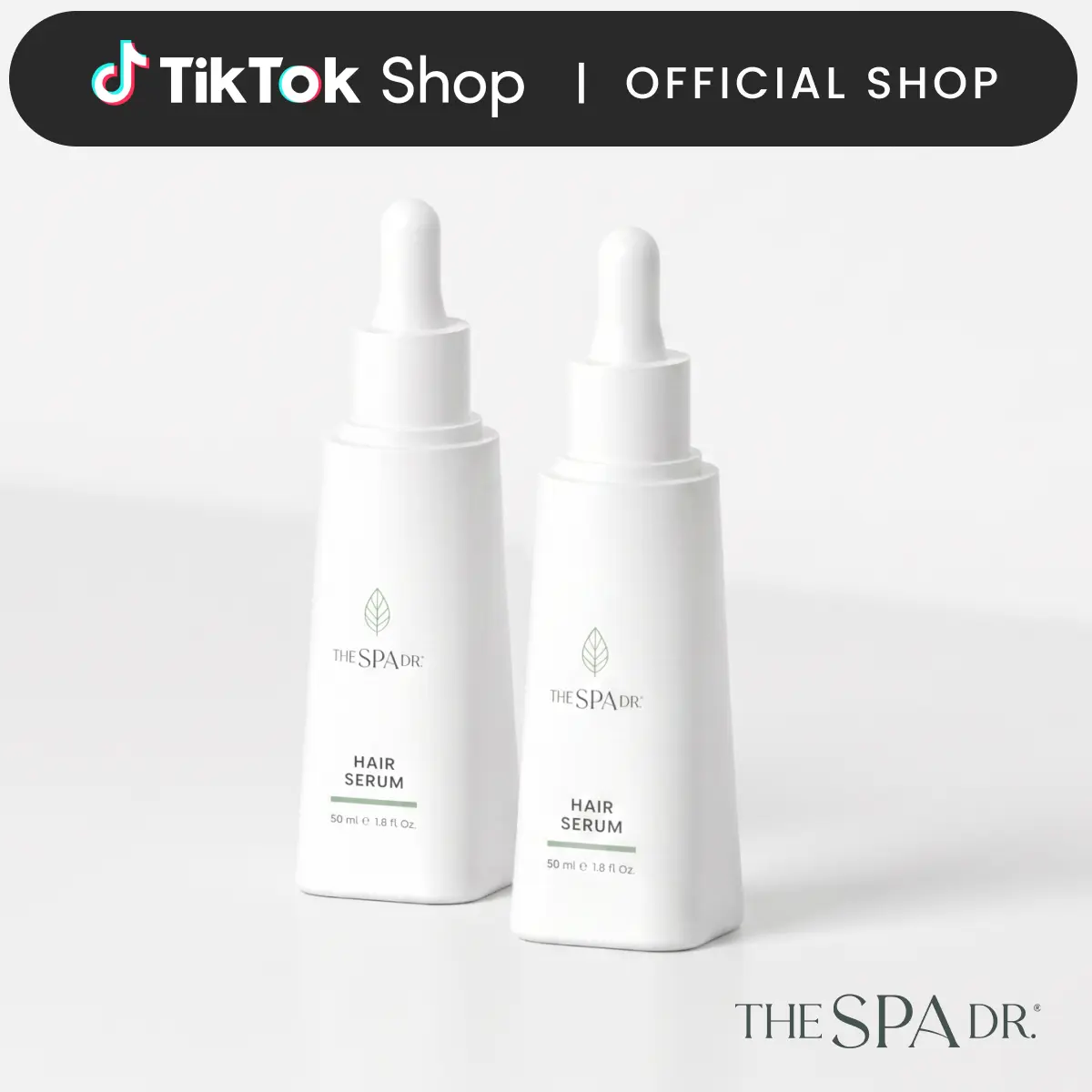 The Spa Dr.® Hair Serum 2-Pack | Scalp Serum for Thicker Fuller Hair | Reduces Shedding | Peptides, Pea Sprout, Red Clover | Toxin-Free, Doctor-Formulated | All Hair Types