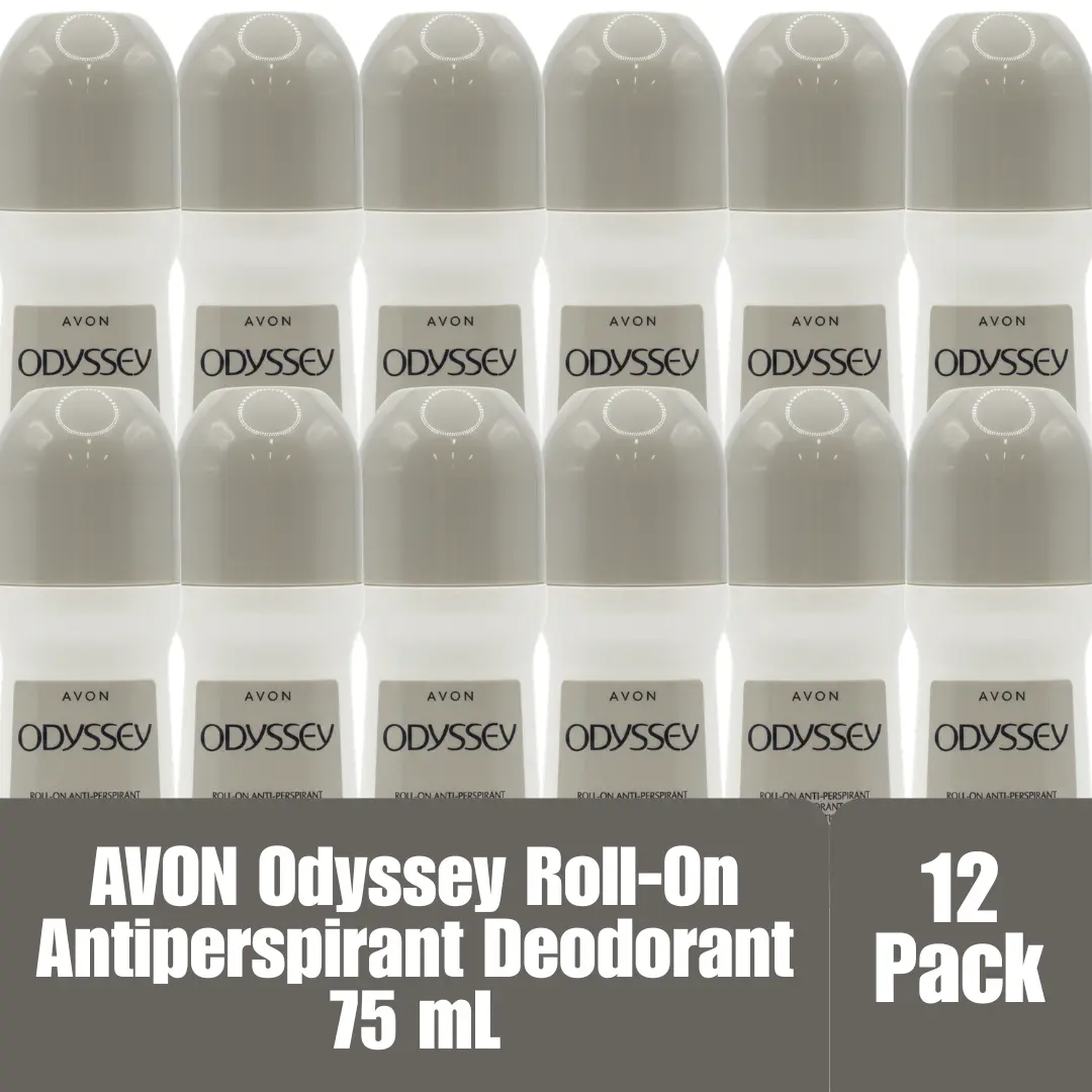 AVON Odyssey Roll-On Antiperspirant Deodorant 12-Pack, 75ml / 2.6 fl oz Each