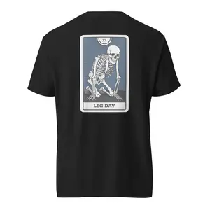 Leg Day Tarot Card Pump Cover Gym T-Shirt