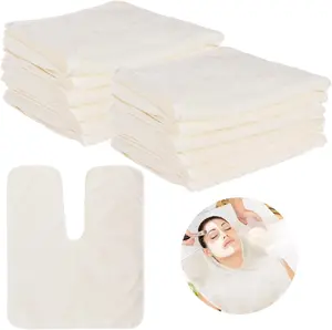 12 PCS U-Facial Towels, Soft Fleece Face Cloths for Beauty Salons, Skin Care, SPA Centers