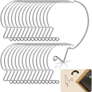 30 count Picture Hanger Hooks Super Hooks for  Drywall Picture  Hooks Heavy Duty Wall Hooks for  Pictures, Photos, Frames, Planters, Art, Clock