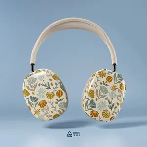 Floral AirPods Max Case Lightweight Hard Shell Cover Glossy Finish Snap On Protective Case Boho AirPods Max Cover AirPods Max Accessories