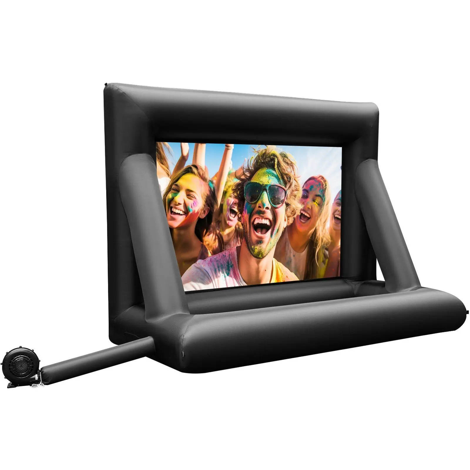 Christmas present Inflatable Movie Screen 24FT(288inch) Inflatable Projector Screen for outside with 360W Air Blower Inflatable Screen Oxford Fabric Material Blow Up Screen
