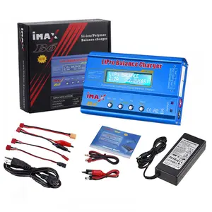 Hobby Fans B6 Mini Professional Balance Charger/Discharger with Power Supply for 1S-6S LiPo Lilon Life NiCd NiMh Pb RC Battery