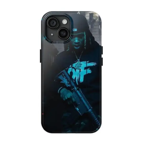 King Von Pattern Smartphone Case - Handheld Cellphone Protection for iPhone 13,14,15,16,17 Devices, Casing