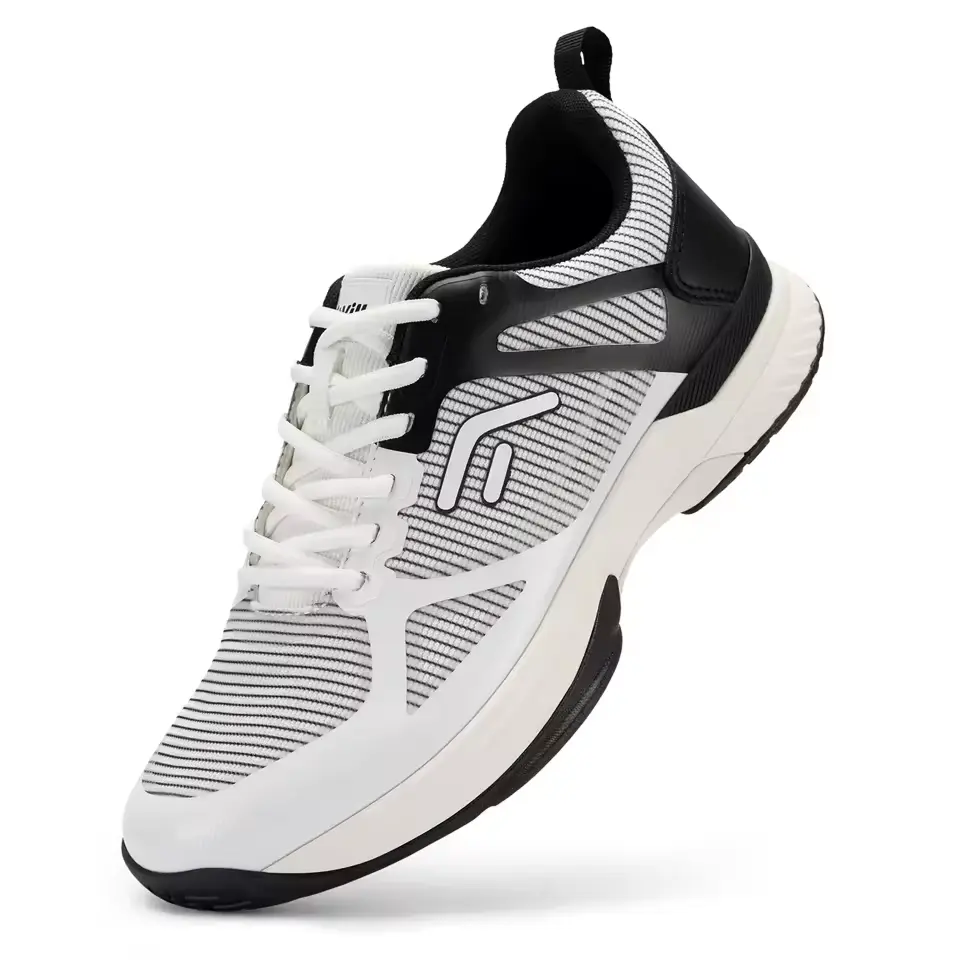 FitVille Men's Wide Pickleball Shoes Tennis Shoes Full Court Tennis Sneakers with Arch Support Lightweight Non-slip Sports Shoe
