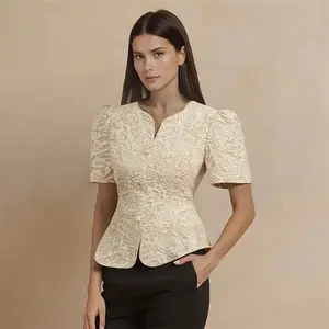 murang bolero filipiniana Elegant women's puffy sleeve top