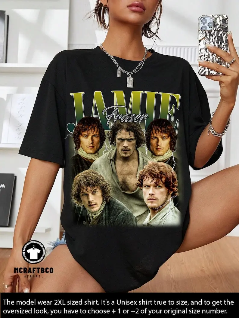 Limited Jamie Fraser Outlander Vintage T-Shirt, Gift For Women and Man Unisex T-Shirt