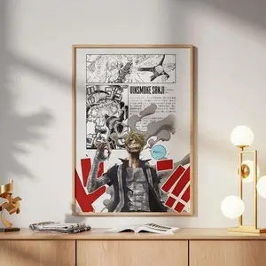 Vinsmoke Sanji Poster, Manga Panel Art, Stylish Cook Anime Wall Decor, Gift For Anime Fans