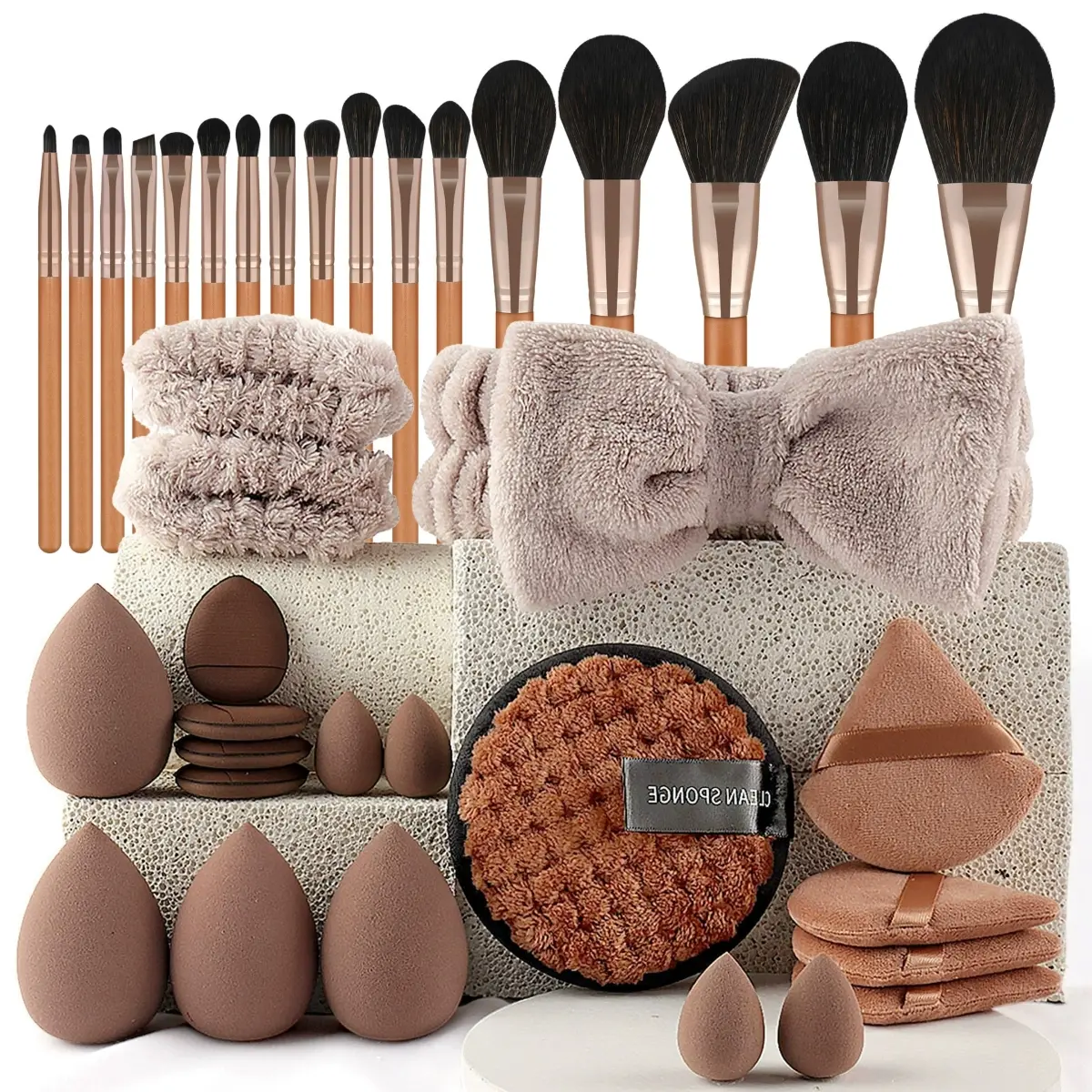 37 pieces amber color