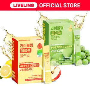 [Fullight Official] Liveling Daily Apple Cider Vinegar Drink Sticks [2-Pack Duo] — No Added Sugar, Low-Calorie & On-the-Go Sticks  — 60 Sticks Total outdoorfun