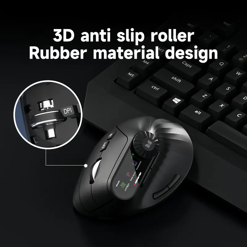 Monster Airmars M2 MAX 縦型ワイヤレスマウス Monster Airmars M2 MAX Ergonomic Vertical Wireless Mouse - 2.4G