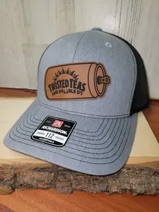 Twisted Teas and Double D's Trucker Hat - Parody Design - Fitted or Richardson 112 OSFM - Classic Trucker Style - Breathable Mesh Panels - Adjustable Snapback Closure - Funny Hat