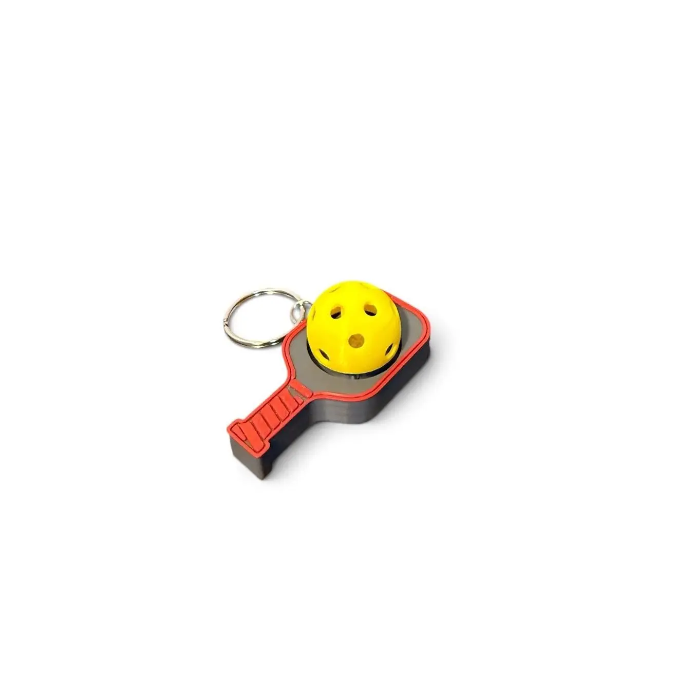 Pickleball Fidget Clicker Keychain | Mini Pickleball Paddle Bag Charm | Funny Pickleball Gift for Players