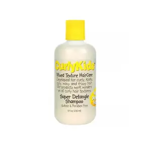 Curly Kids Super Detangle Shampoo 8 oz Gentle Hair Care Hydrate Conditioner