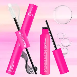 PURELEOR Strong Hold 72 Hours Lash Bond and Seal for Sensitive Eyes with Glue Remover Quick Makeup for DIY Clusters Lashes Extension Removal Suitable