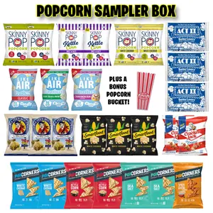 Popcorn Variety Pack & Popcorn Sampler Pack - Multipack Combo Birthday Gift Idea snack  tok