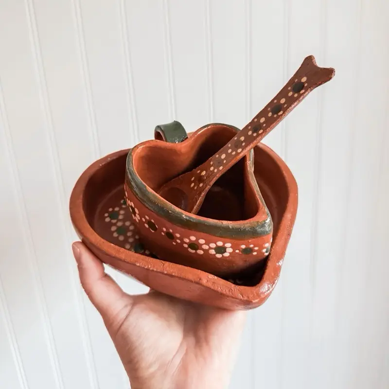 Heart Shape Coffee Set