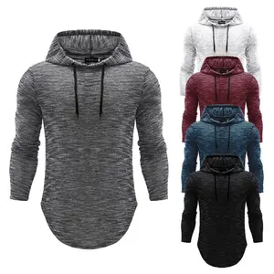 Men's Casual Cotton Hoodies Long Sleeve  Sweatshirts Solid