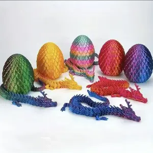 6pcs/2pcs 3D Printed Dragon Egg Set, Contains Chinese Dragon, Party Decorations, Graduation Gift, Home Decoration, Surprise Birthday Present, Home Decor Ornament
