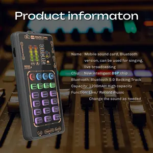 TK US X55 Pro Portable Mixer with Built-in Microphone, 2 Customizable Effects, 4 Voice Changers, 64 Tones, Ideal for Outdoor Singing & Podcasting, Professional Chipset, Bluetooth 5.0, 1200mAh Battery alexa speaker, Audio, Sound System