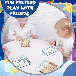 6 Pack Kids Pretend Play Notebooks – 4x6 Role Play Notepads for Coffee Shop, Doctor, Police & Salon Games