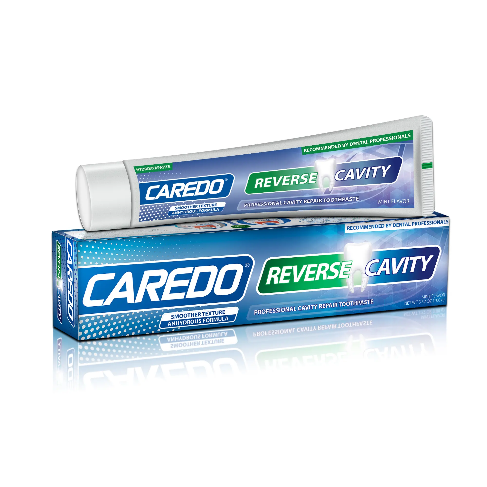 CAREDO Hydroxyapatite Cavity Repair Toothpaste for Adults, Dental Care Toothpastes with Crystal Oral Support to Prevents Cavities