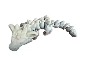 Baby Cow Dragon - 10.5 Inches - Fully Articulated Cow Themed Dragon - 3D Printed - Choose a Color!