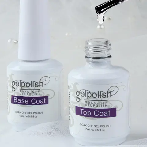 2pcs 15ML Large Capacity Gel Nail Polish Base Coat Sealer Set, Removable Matte Top Coat, Non-Washable Nail Kit, Perfect for Manicures, Nail Care, Nail Products