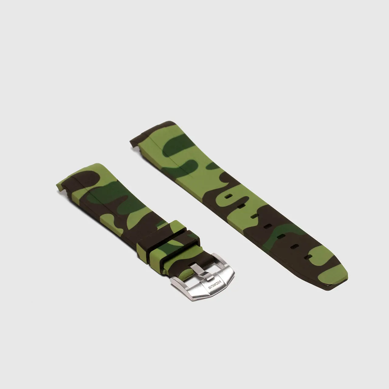 Rubber Strap for Rolex Explorer II - Green Camo