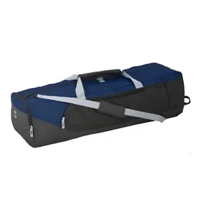 212 MAIN Large Size Lacrosse Equipment Bag - Heavy-Duty Design with Adjustable Strap, Waterproof Base, Full Length, Navy